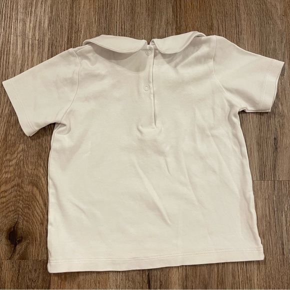 The Beaufort Bonnet Peter Pan Collar Short Sleeve Shirt Sz 4 Pima Cotton Preppy - Picture 2 of 7